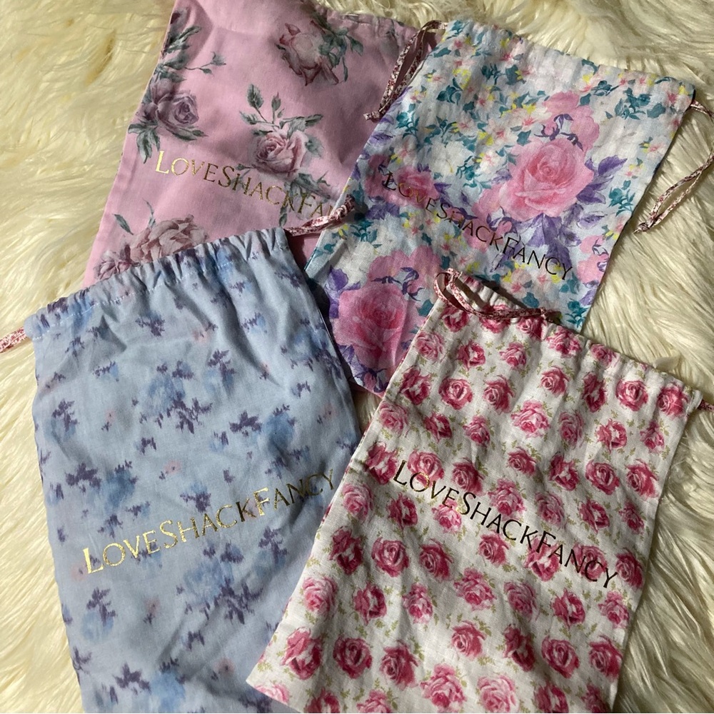 LoveShackFancy cloth bags NWOT